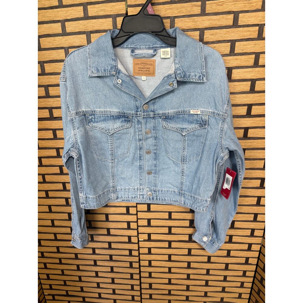 Levi Strauss & Co Denim Crop Jacket Size Small